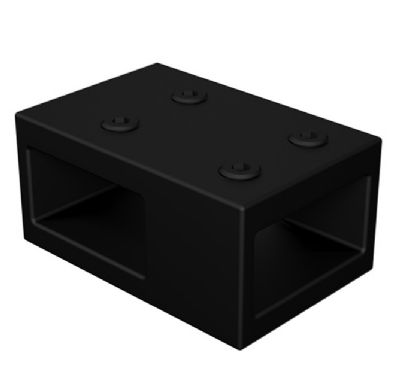 TAILORED T18 ORCA MATT BLACK WETROOM T-PIECE, 7014